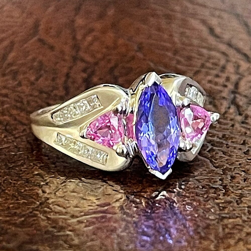 $3450 / NEW / Sonia Bitton Diamond & Gemstone 14K Ring